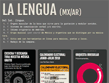 Tablet Screenshot of lengua.la